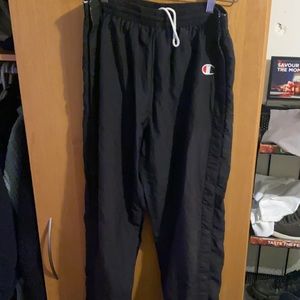 Vintage champion tear-away track pants